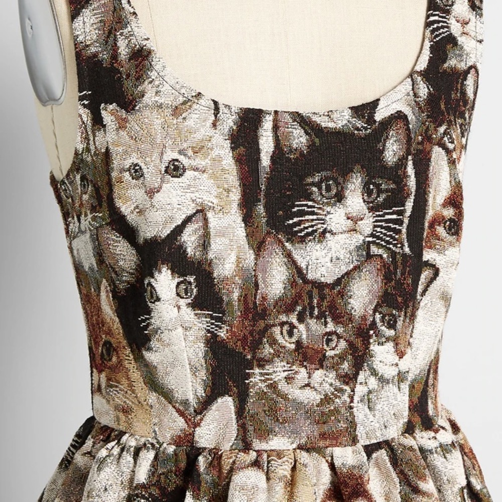 ModCloth cute cat dress in 2x